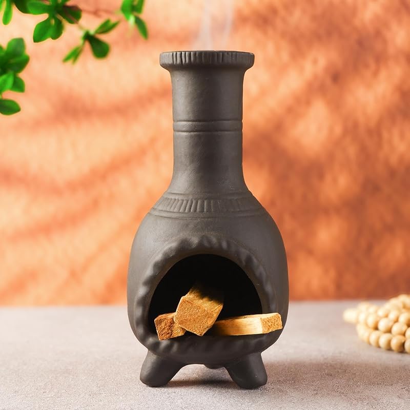 Handmade Terragotta Palo Santo Holder - for Incense Cones and Sage