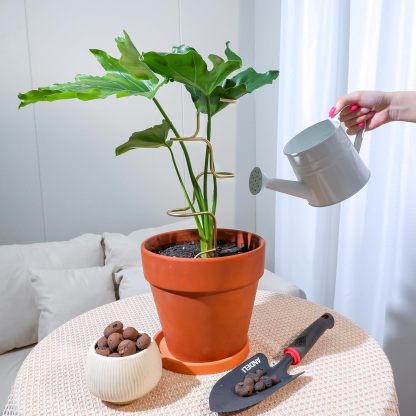 3PCS Metal Plant Stakes - 12.6" Indoor/Outdoor Plant Support-MOUGIGI