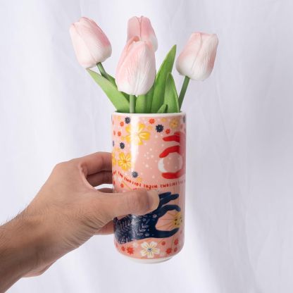 Hands Holding Sun/Moon Vase - Artistic Ceramic Home Decor-MOUGIGI