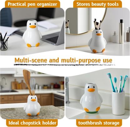 Handcrafted Ceramic Duck Vase - Multi-Use Home Decor-MOUGIGI