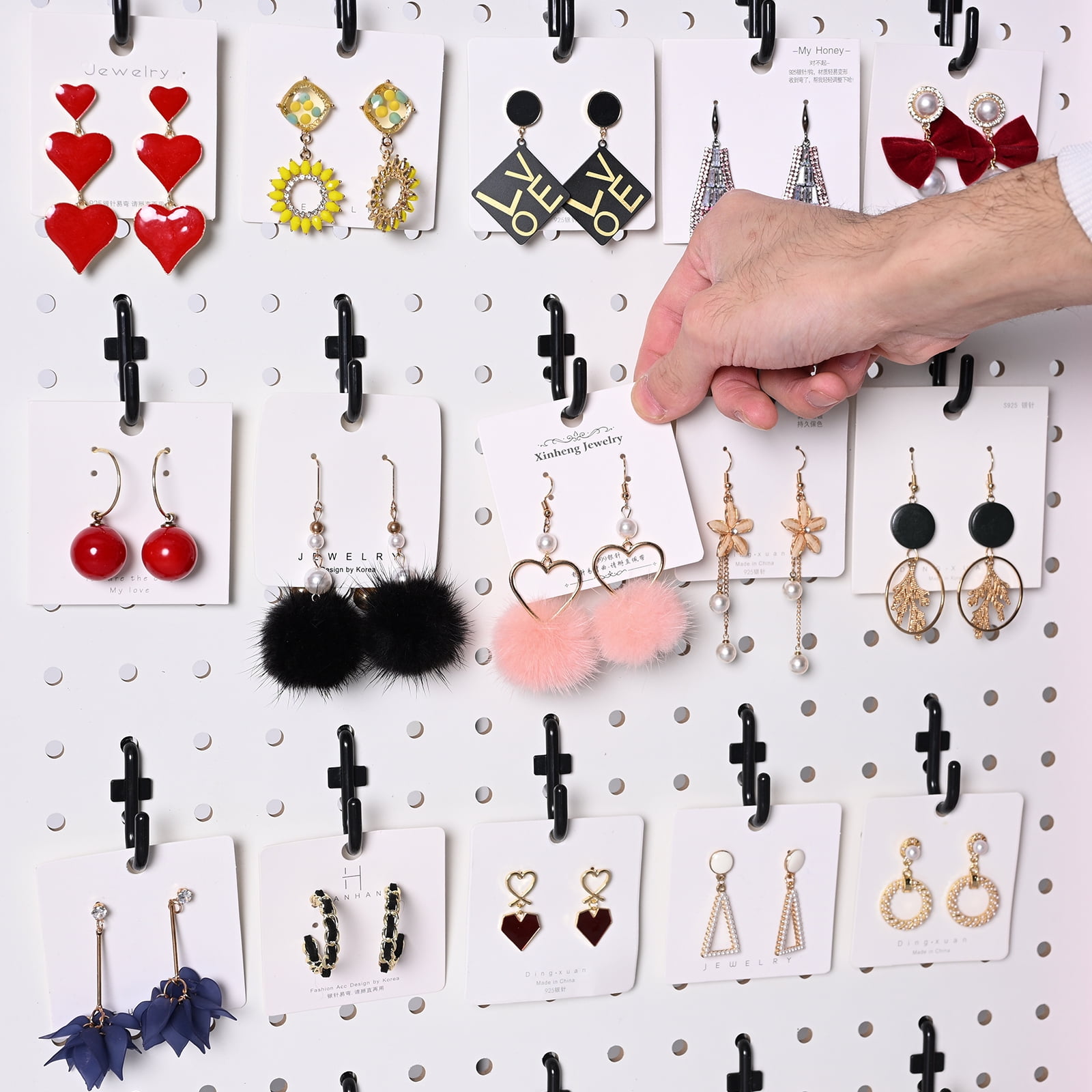 Portable Wood Earring Display for Vendor Events & Markets-MOUGIGI