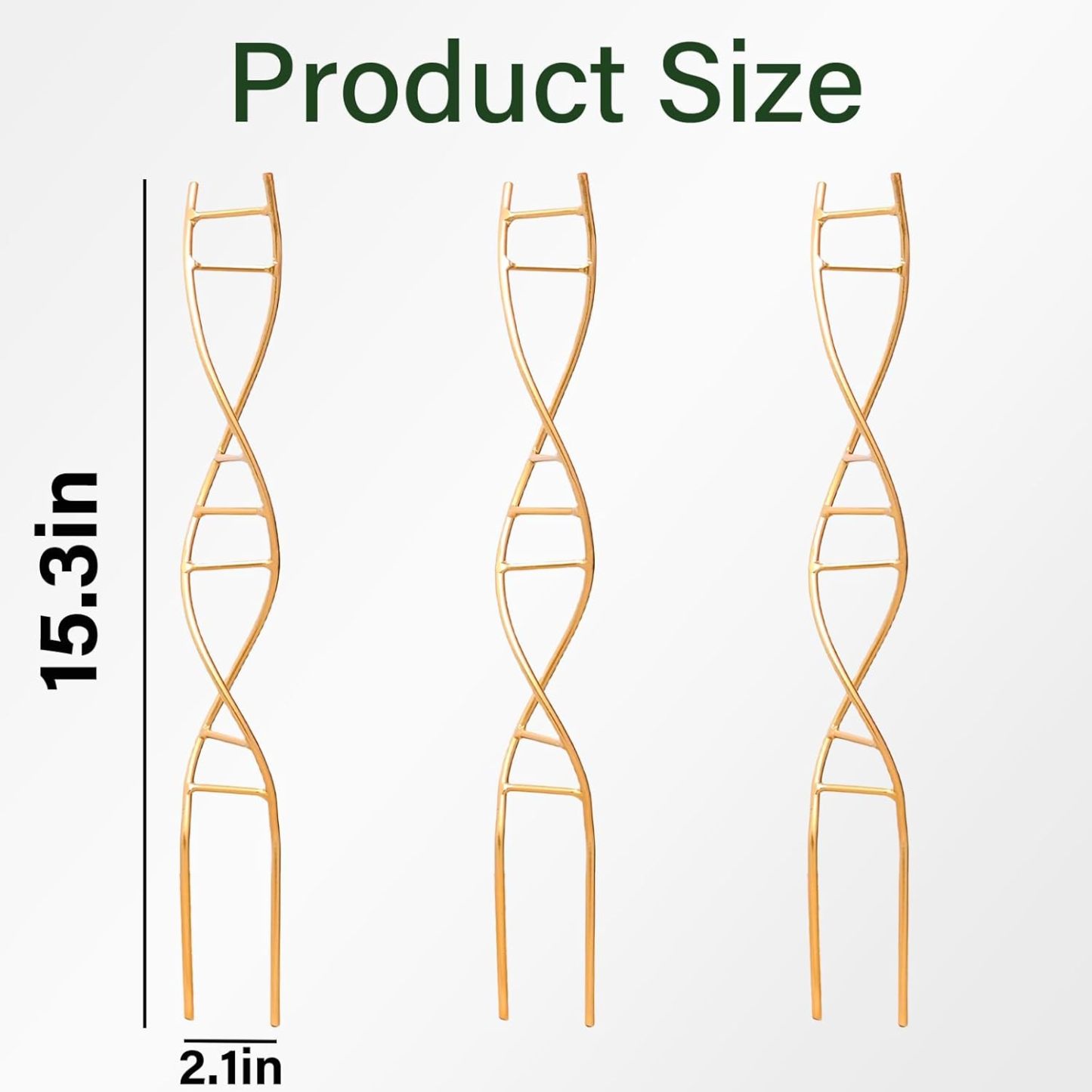 3-Pack DNA Spiral Trellis for Climbing Plants-MOUGIGI