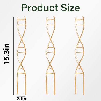 3-Pack DNA Spiral Trellis for Climbing Plants-MOUGIGI