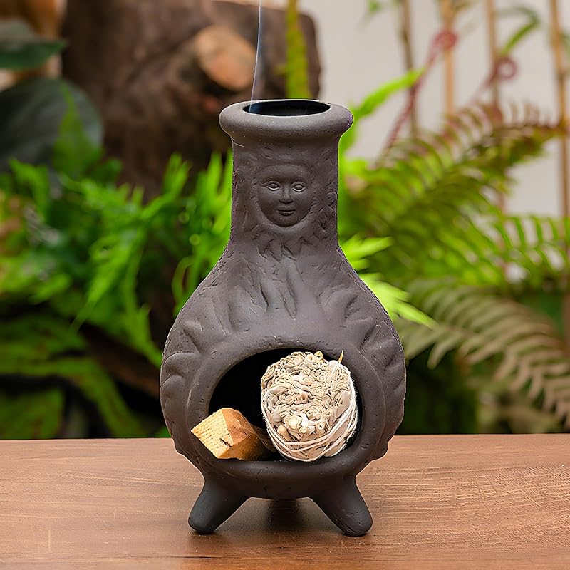 Handmade Terragotta Palo Santo Holder - for Incense Cones and Sage