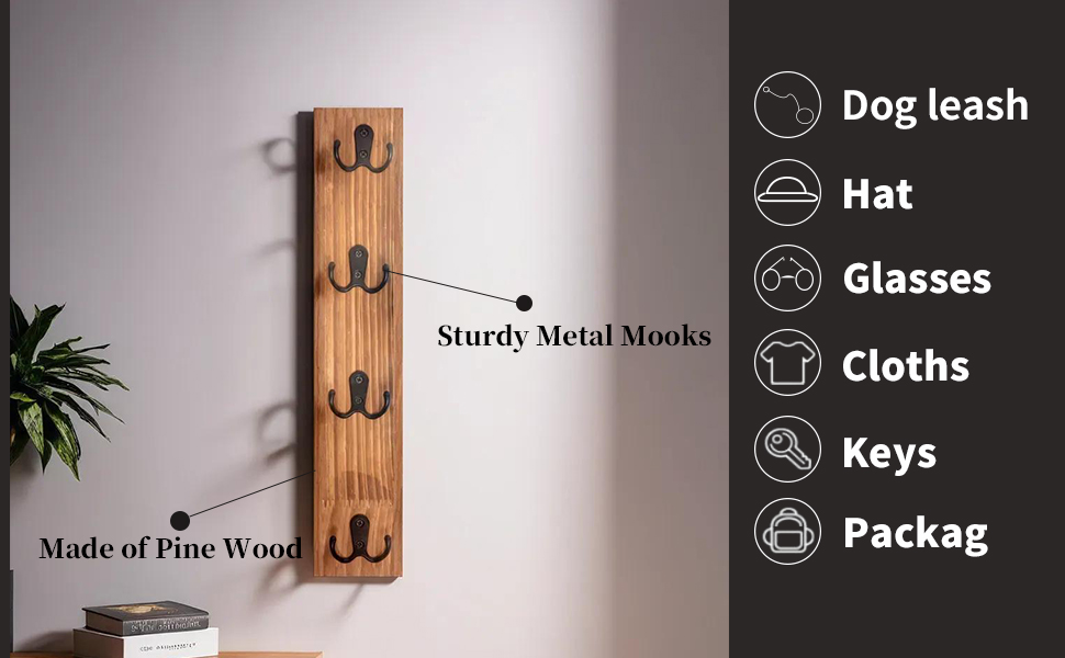  Vertical key holder for wall