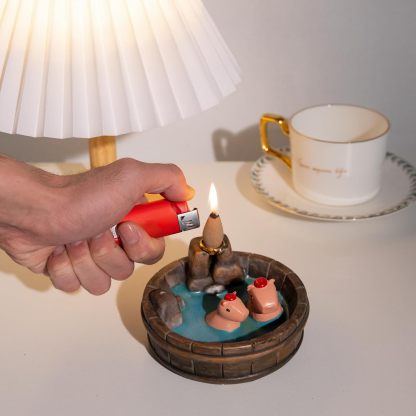 Capybara Backflow Incense Burner with Waterfall Effect-MOUGIGI