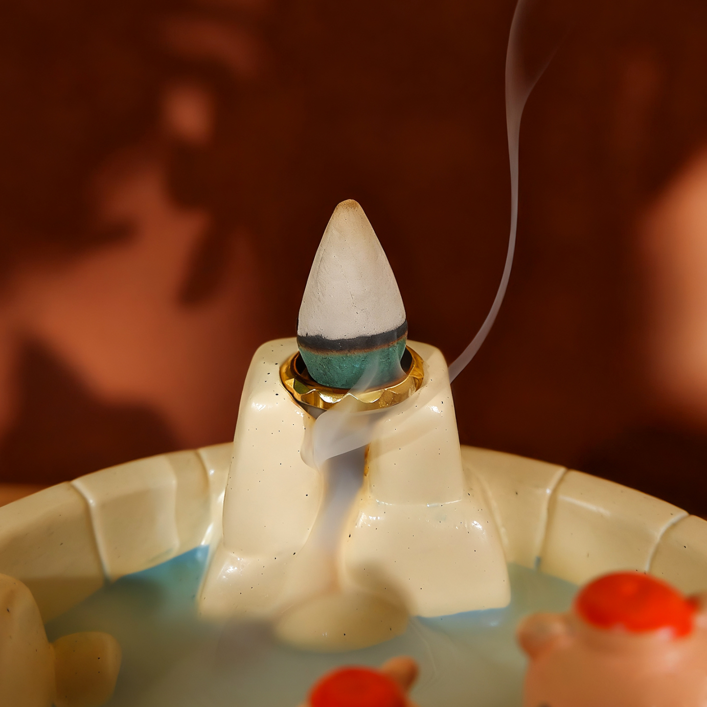 Capybara Backflow Incense Burner with Waterfall Effect