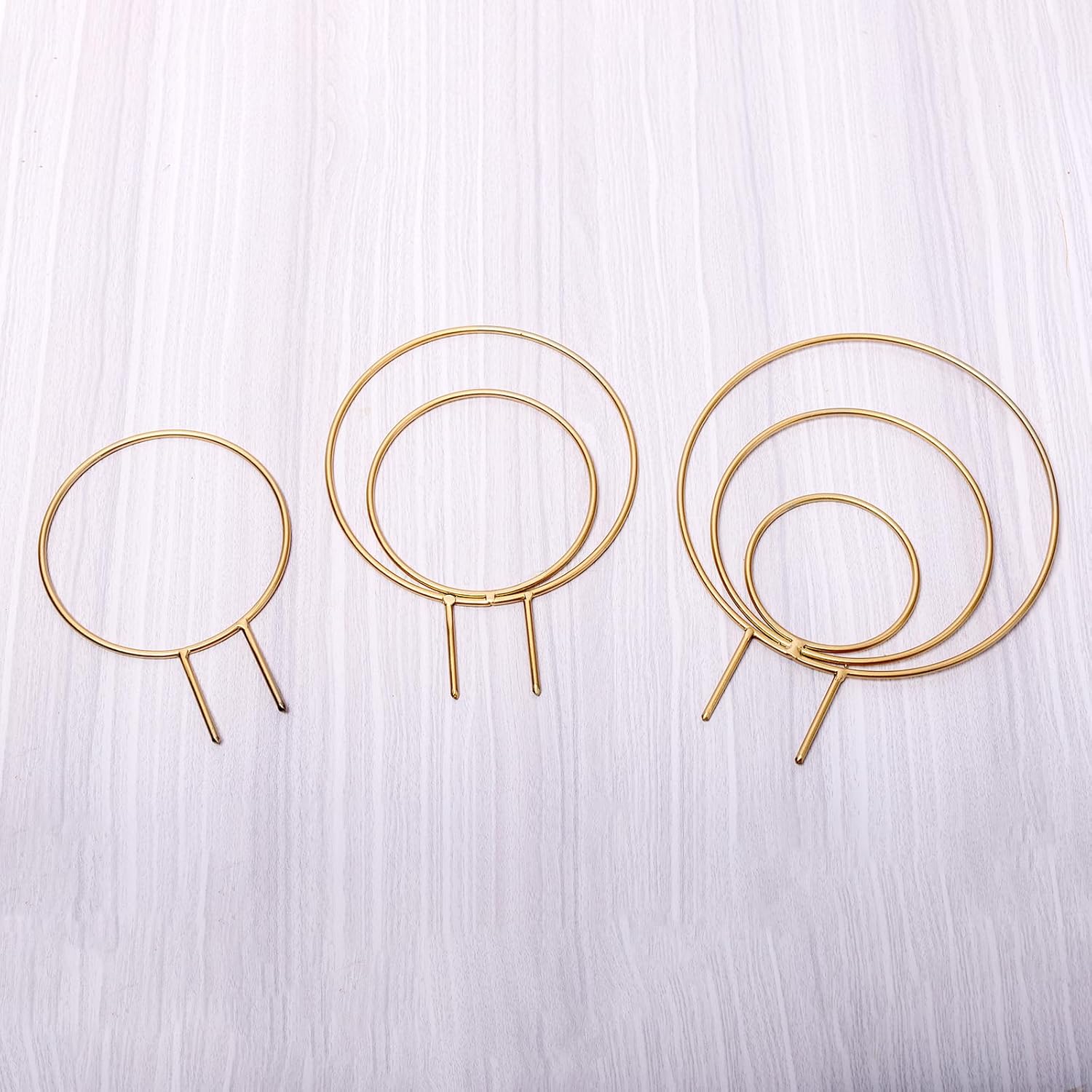 3-Pack Gold Metal Plant Trellis for Climbing Vines-MOUGIGI