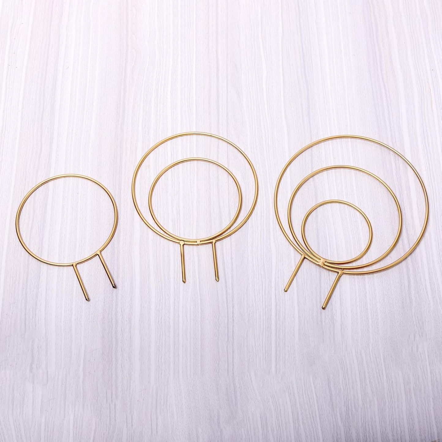 3-Pack Gold Metal Plant Trellis for Climbing Vines-MOUGIGI