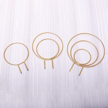 3-Pack Gold Metal Plant Trellis for Climbing Vines-MOUGIGI