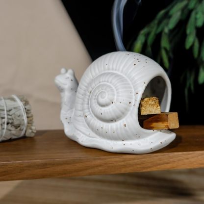 Snail Incense Burner - Palo Santo & Sage Holder-MOUGIGI