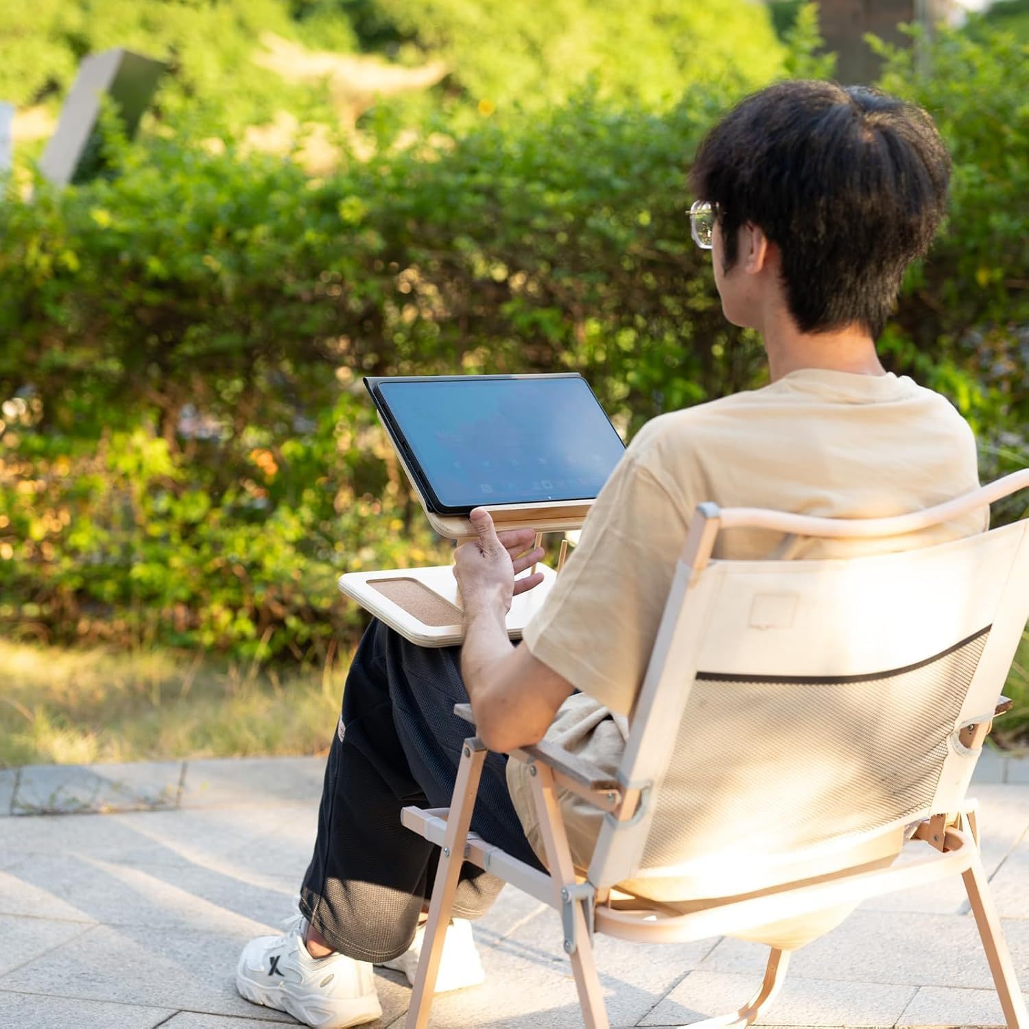 Adjustable Lap Desk for Sewing & Crafts - Portable Folding Table-MOUGIGI