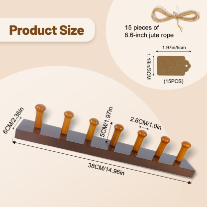 Rustic Herb Drying Rack - Holds 7 Bouquets