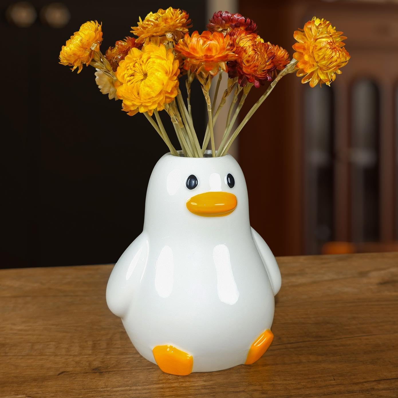 Handcrafted Ceramic Duck Vase - Multi-Use Home Decor-MOUGIGI