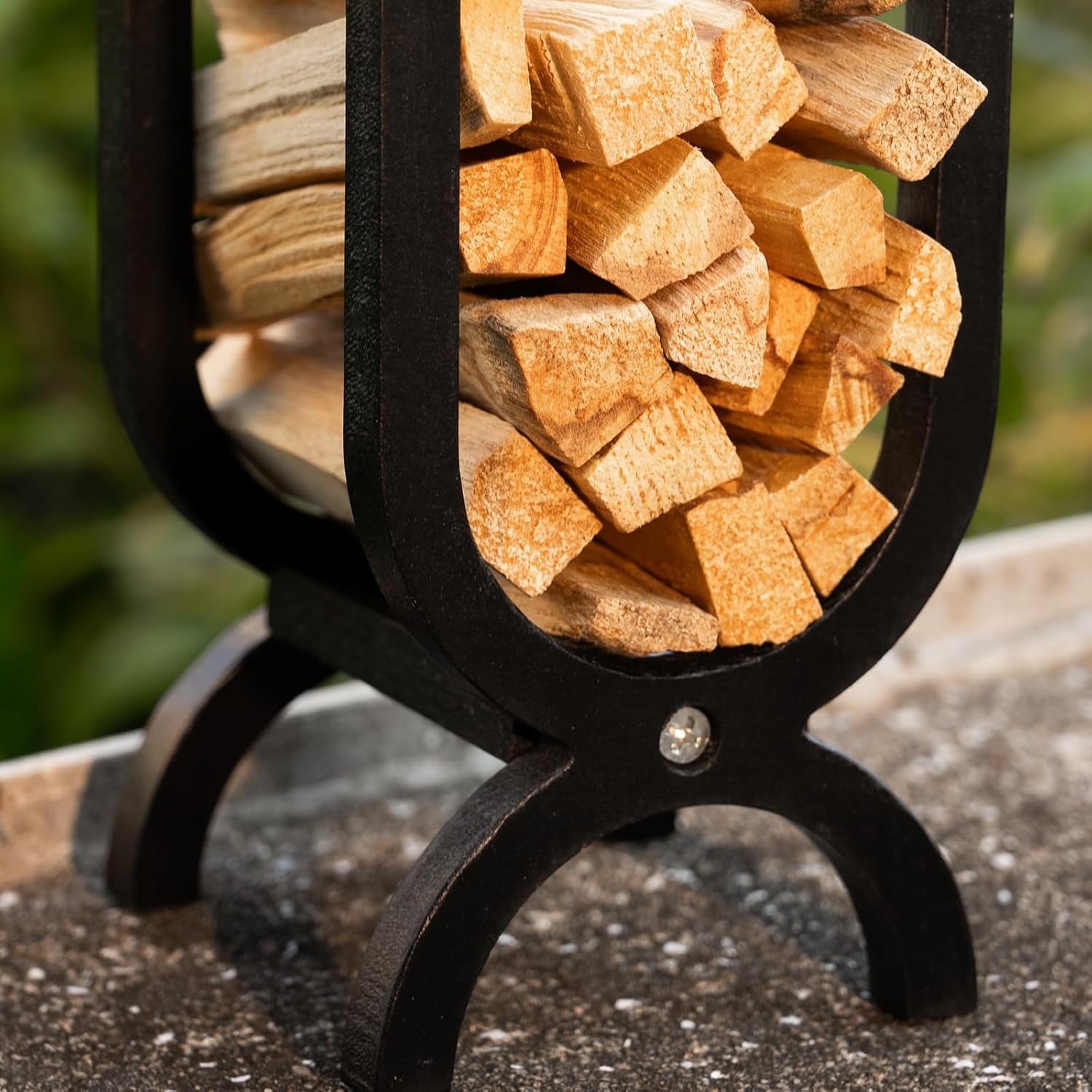 Natural Wood Palo Santo & Sage Holder with Storage-MOUGIGI