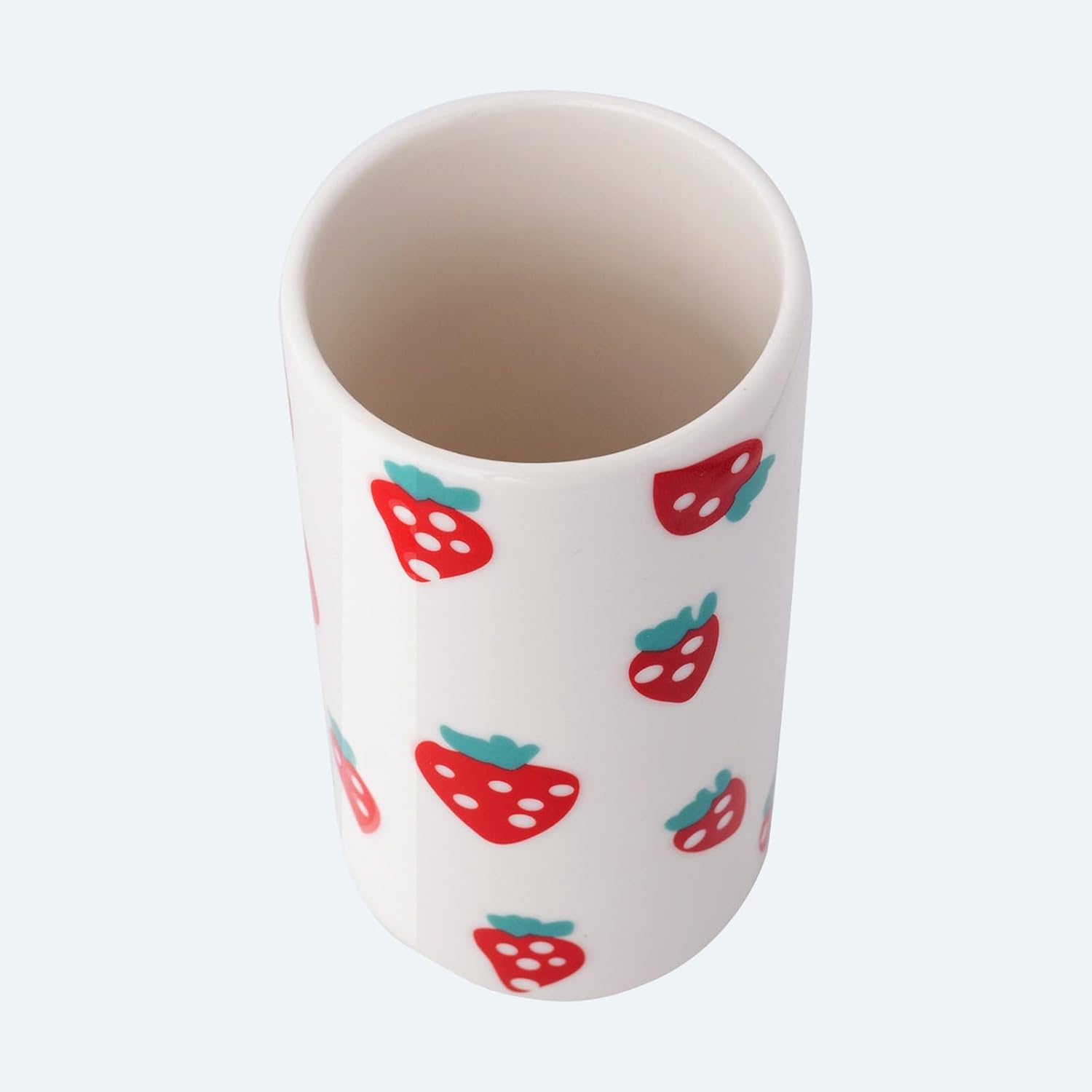 Strawberry Ceramic Vase - Whimsical Floral Centerpiece-MOUGIGI