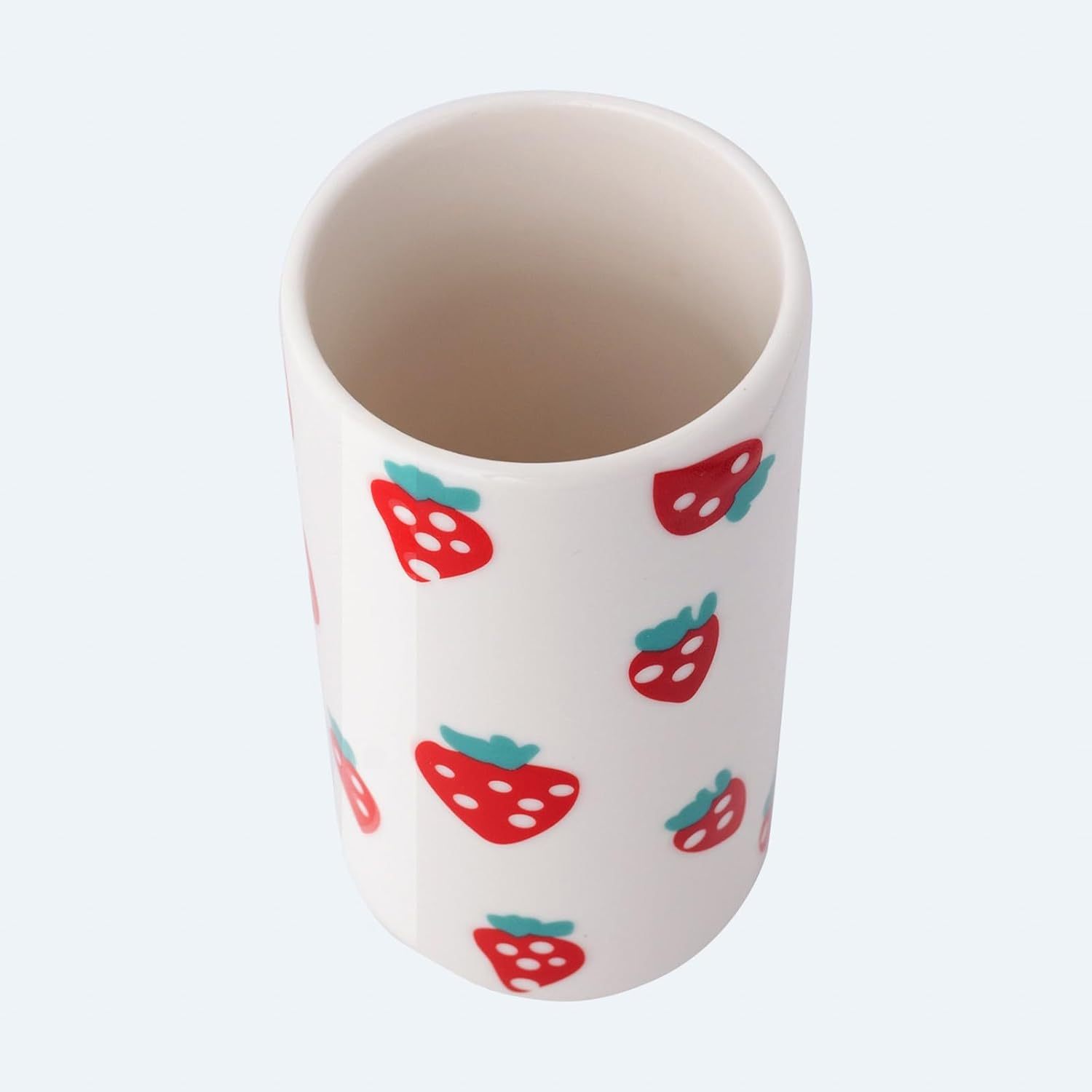 Strawberry Ceramic Vase - Whimsical Floral Centerpiece-MOUGIGI
