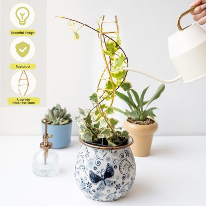 3-Pack DNA Spiral Trellis for Climbing Plants-MOUGIGI