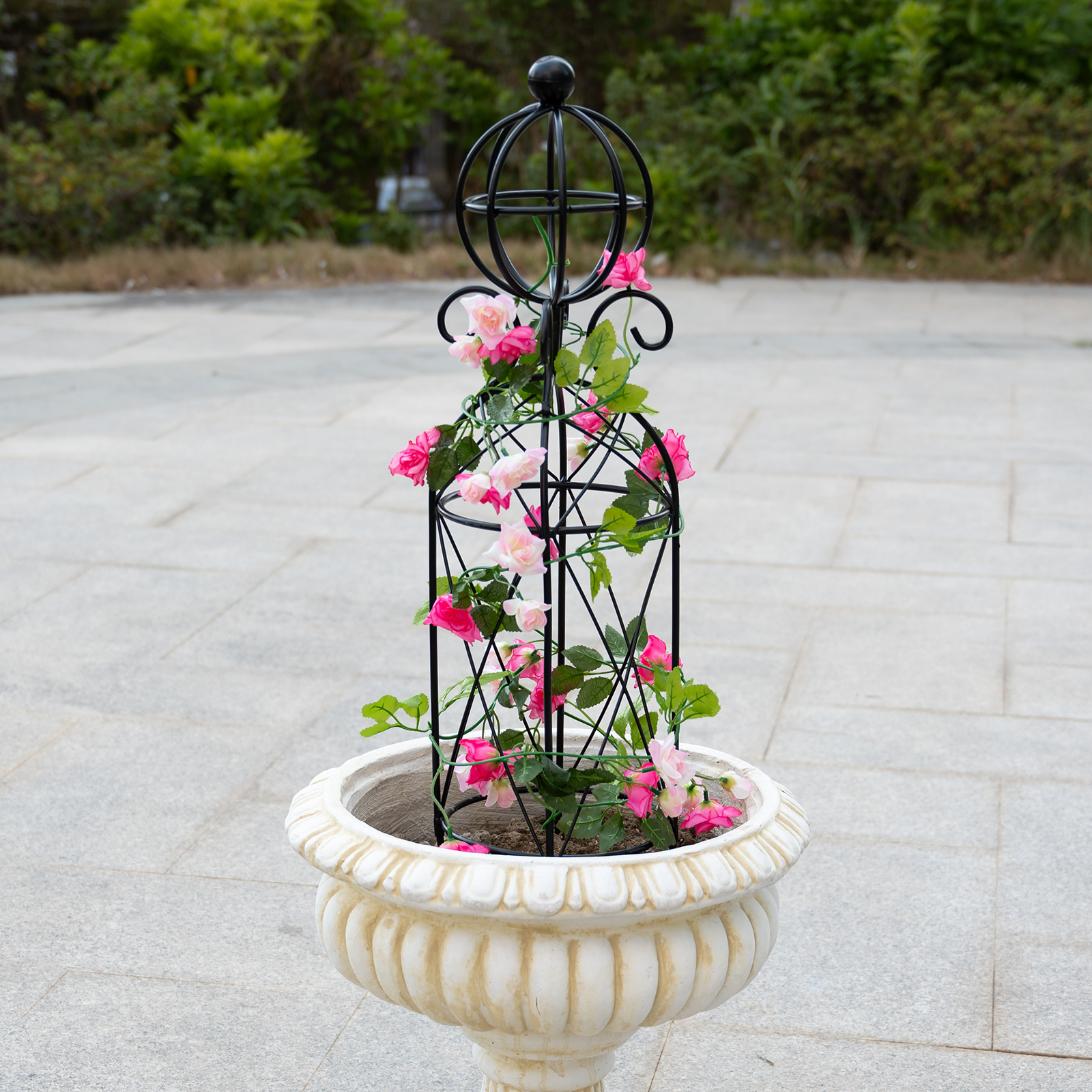 27.1" Metal Obelisk Trellis - Rust-Proof Garden Support