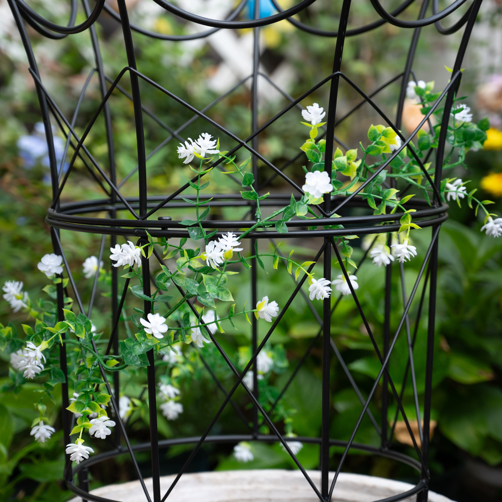 18.5x22.9in Metal Obelisk Trellis - Plant Support for Peonies & Vines