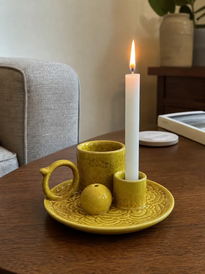 5-in-1 Ceramic Smudge Bowl & Incense Holder styling idea 2