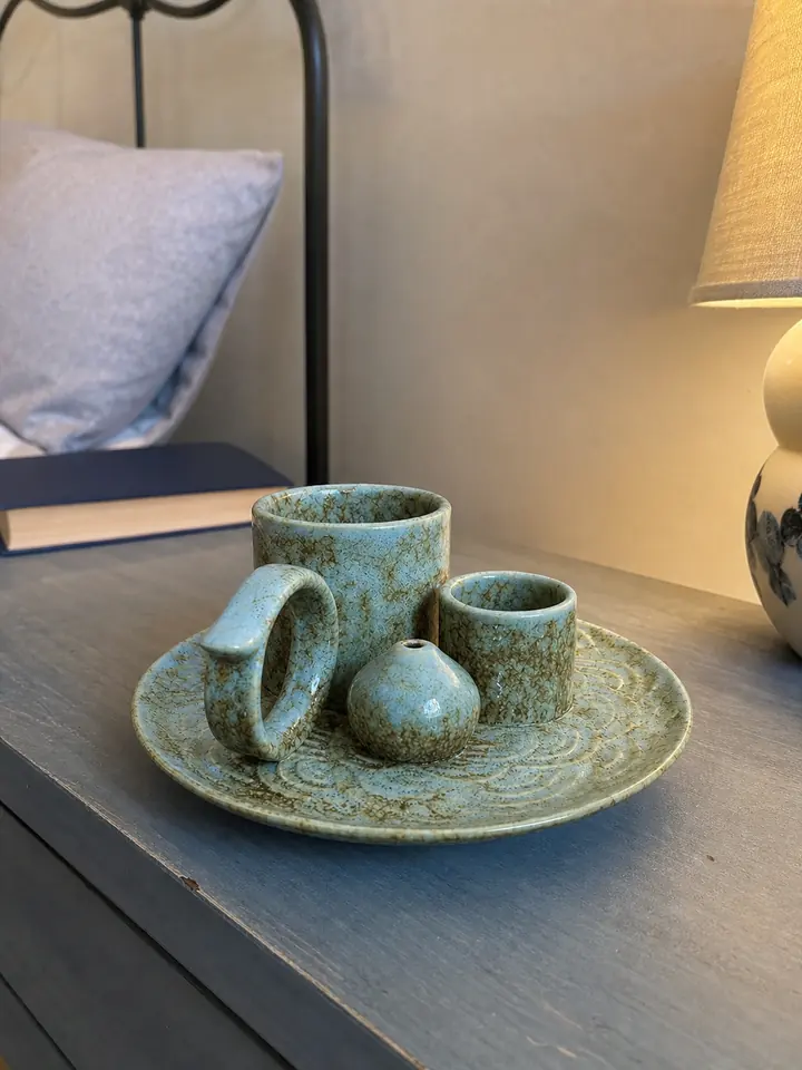 5-in-1 Ceramic Smudge Bowl & Incense Holder styling idea 6