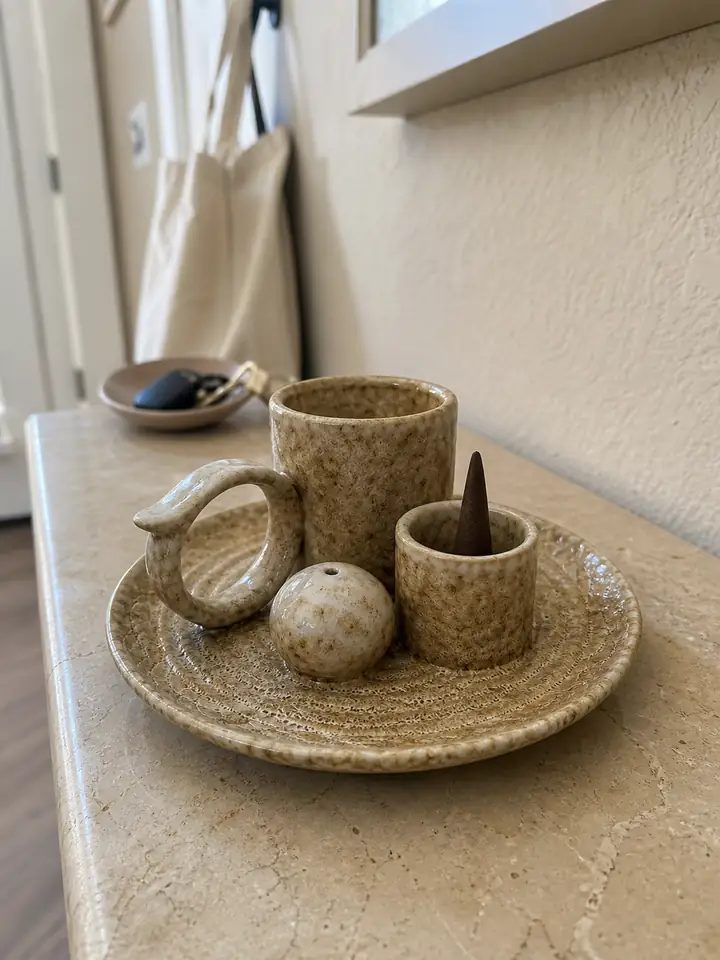 5-in-1 Ceramic Smudge Bowl & Incense Holder styling idea 5