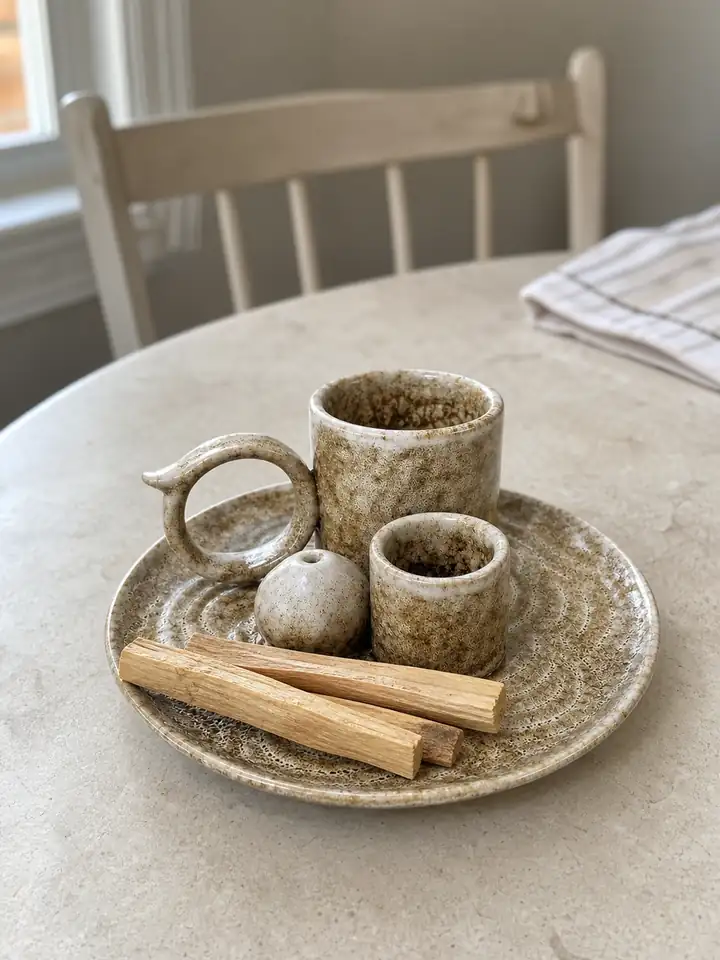 5-in-1 Ceramic Smudge Bowl & Incense Holder styling idea 1