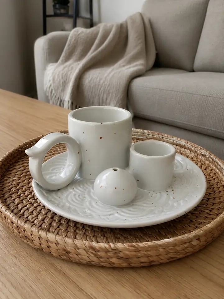 5-in-1 Ceramic Smudge Bowl & Incense Holder styling idea 4