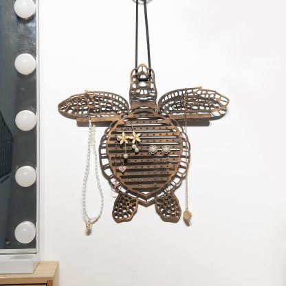 Turtle Jewelry Organizer - Wall Mountable Earring & Necklace Holder-MOUGIGI