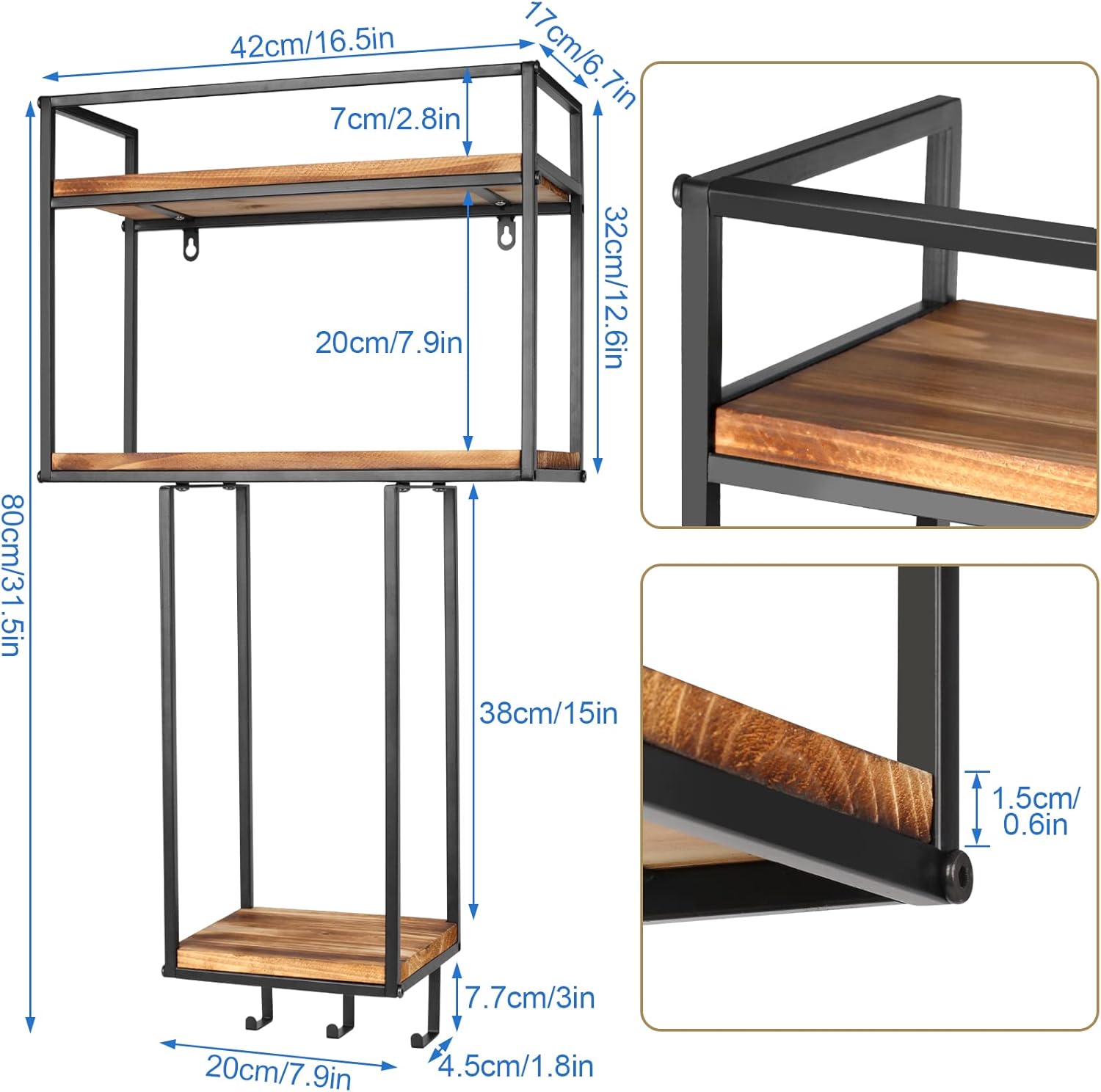 Wall-Mounted Towel Rack - Space-Saving Organizer for Bathrooms & RVs-MOUGIGI