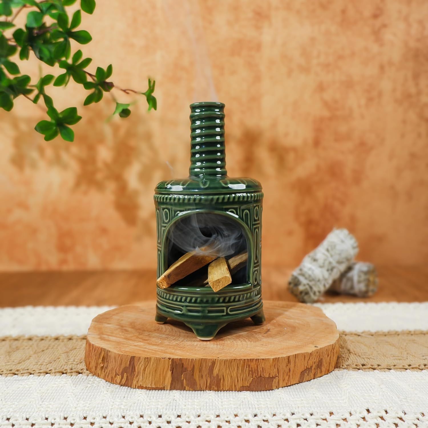 Multicolor Incense Burner for Palo Santo & Sage-MOUGIGI