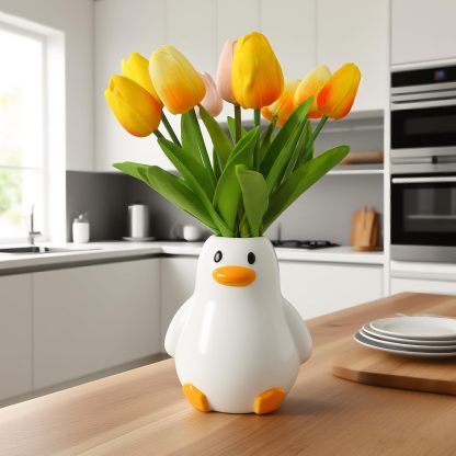 Handcrafted Ceramic Duck Vase - Multi-Use Home Decor-MOUGIGI