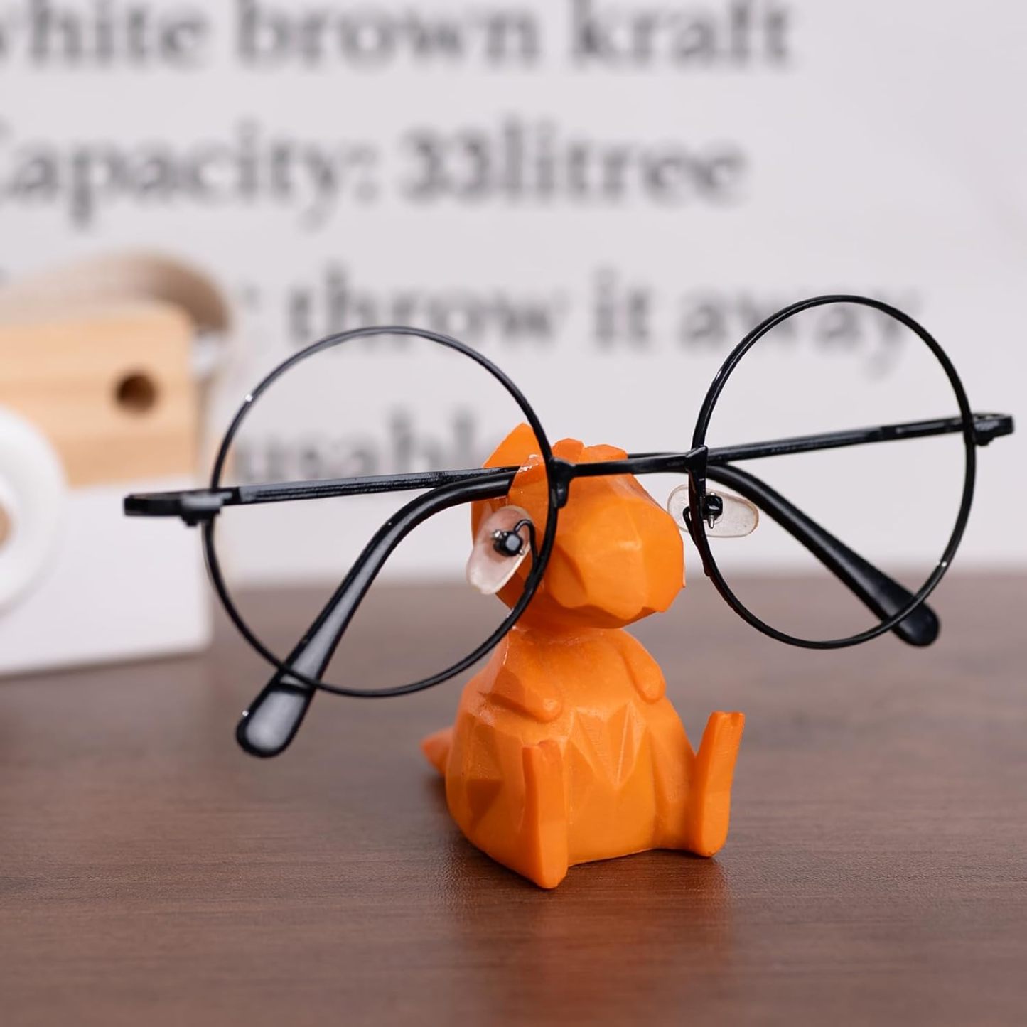 4-Pack Dinosaur Glasses Holders - Colorful Resin Eyewear Stand-MOUGIGI