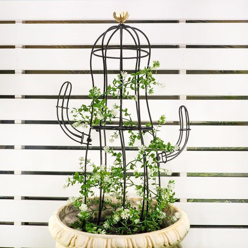12x8.1in Metal Obelisk Trellis - Patented Climbing Plant Support-MOUGIGI