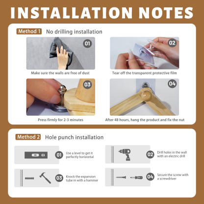 Adjustable Herb Drying Rack - Holds 10 Bouquets with Adhesive Hooks