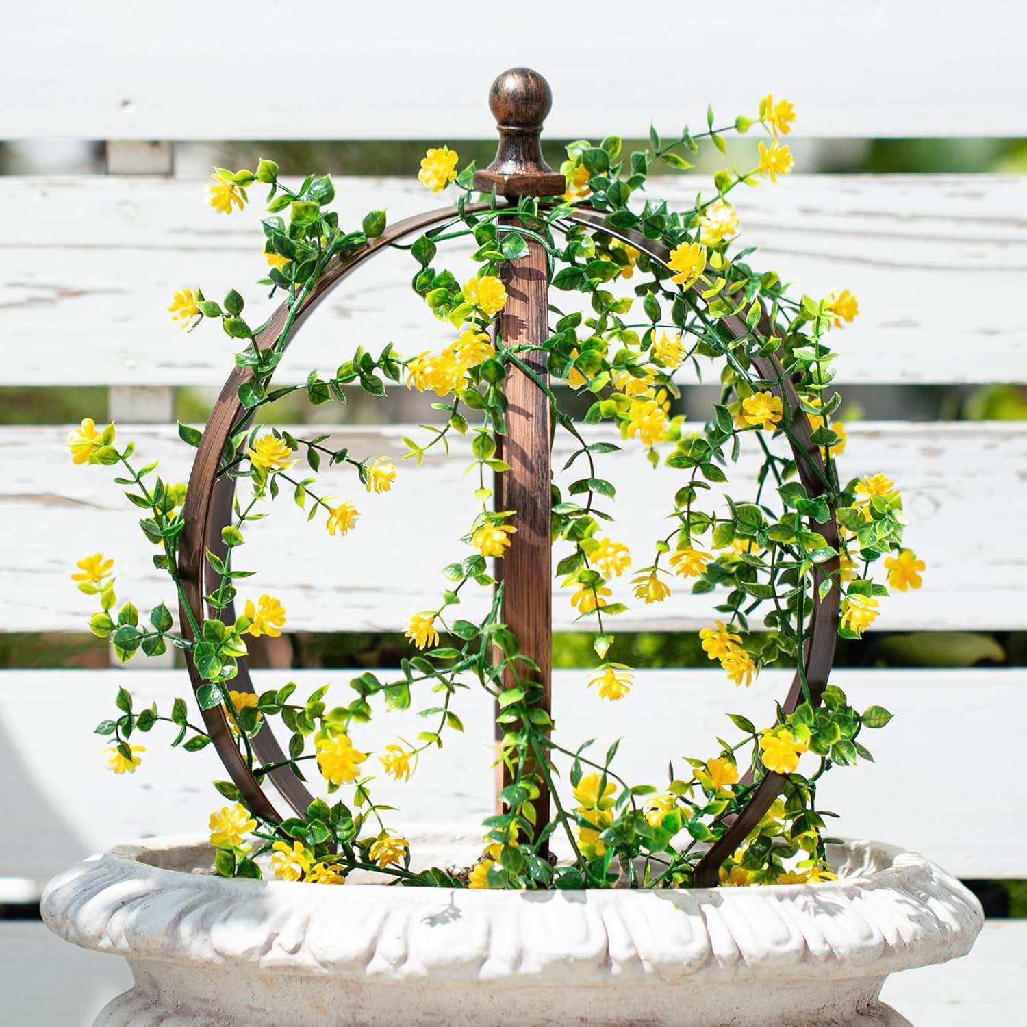 12.6x17.5in Bronze Trellis for Climbing Plants-MOUGIGI