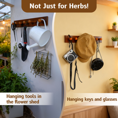 Rustic Herb Drying Rack - Holds 7 Bouquets