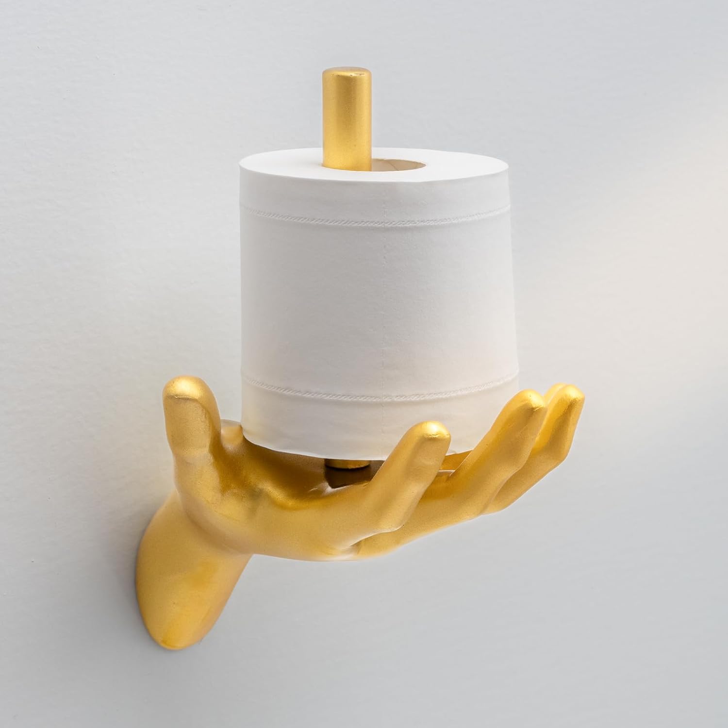 Gold Hand Wall-Mounted Toilet Paper Holder-MOUGIGI