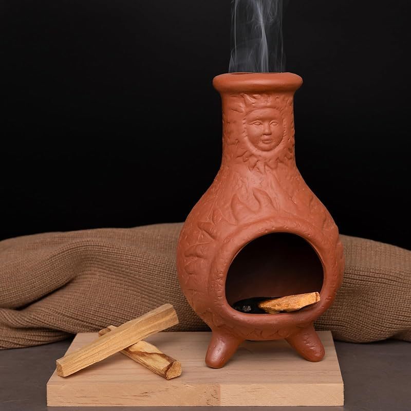 Floral Terracotta Palo Santo Holder-MOUGIGI