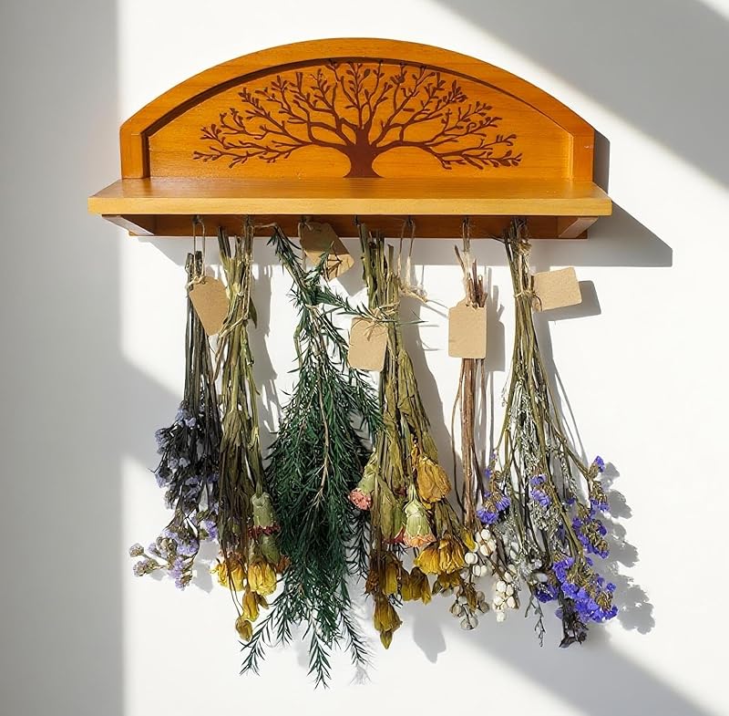 Tree of Life Herb Drying Rack - Holds 11 Bouquets-MOUGIGI