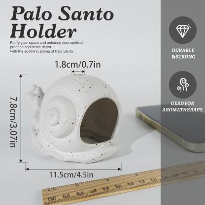 Snail Incense Burner - Palo Santo & Sage Holder-MOUGIGI