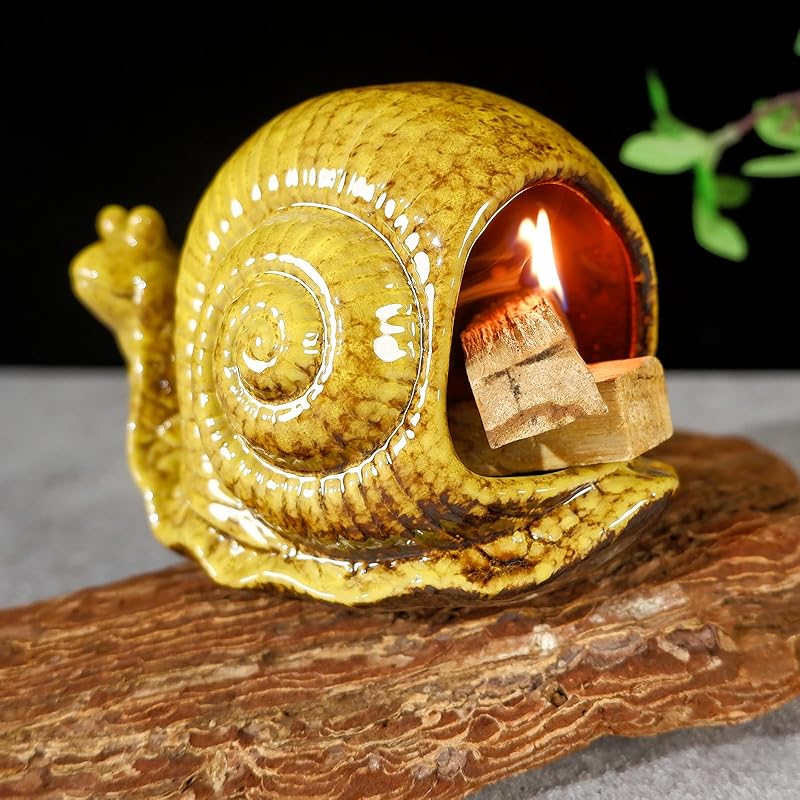 Snail Incense Burner - Palo Santo & Sage Holder-MOUGIGI