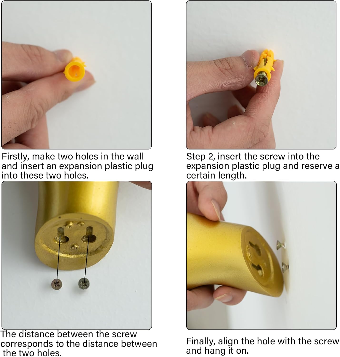 Gold Hand Wall-Mounted Toilet Paper Holder-MOUGIGI