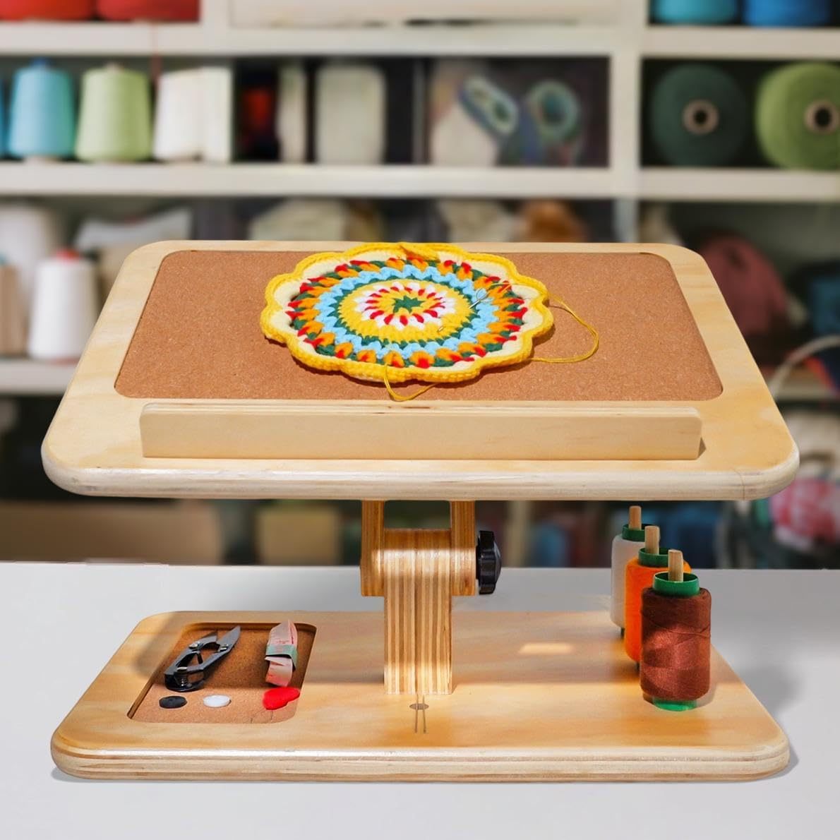 Adjustable Lap Desk for Sewing & Crafts - Portable Folding Table-MOUGIGI