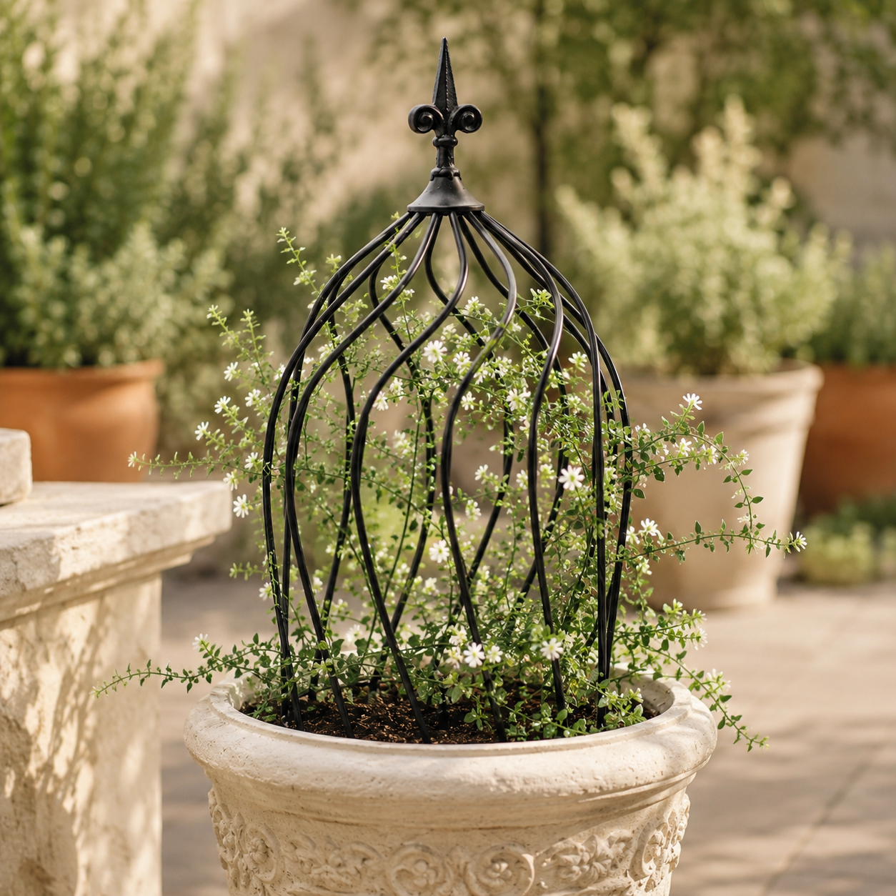 23in Metal Obelisk Trellis for Climbing Plants & Vines