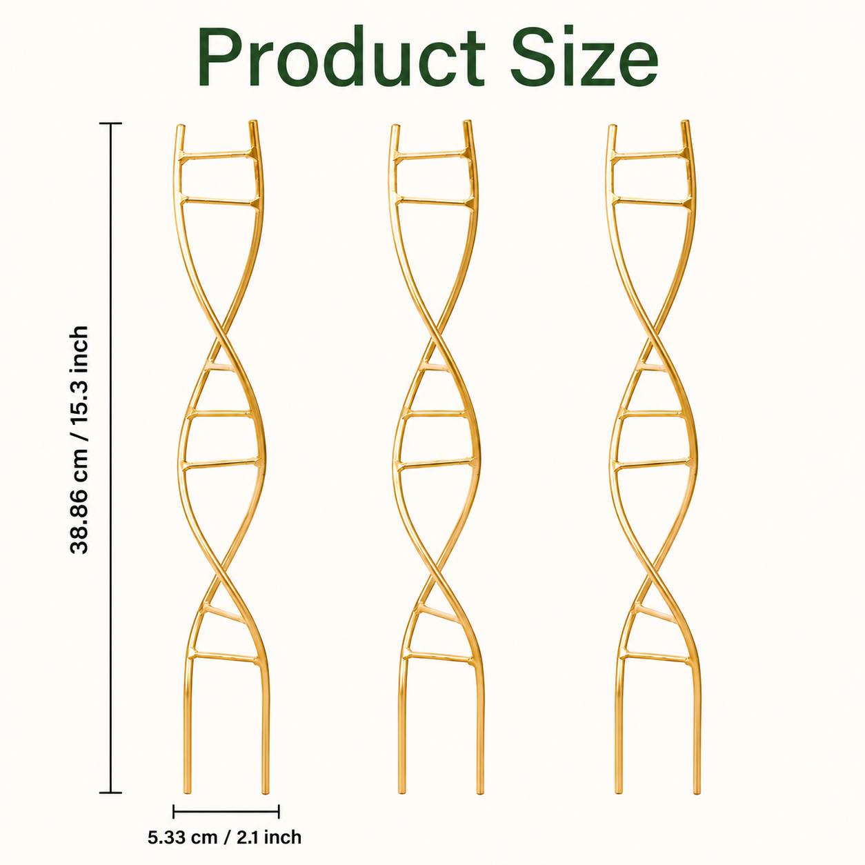 Gold DNA Plant Trellis for Indoor Vining Plants