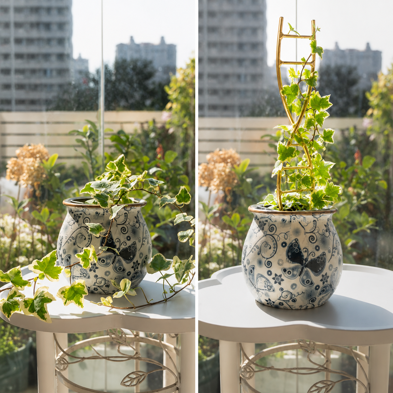 Gold DNA Plant Trellis for Indoor Vining Plants
