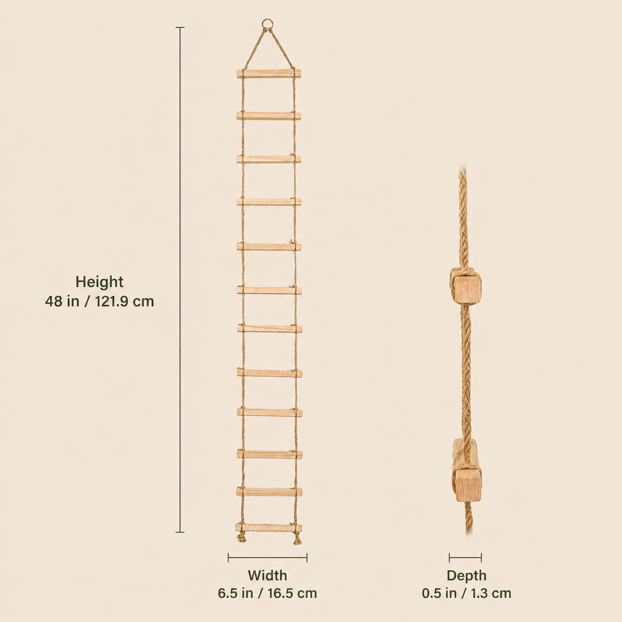 Brown Hanging Iron Trellis for Climbing Plants