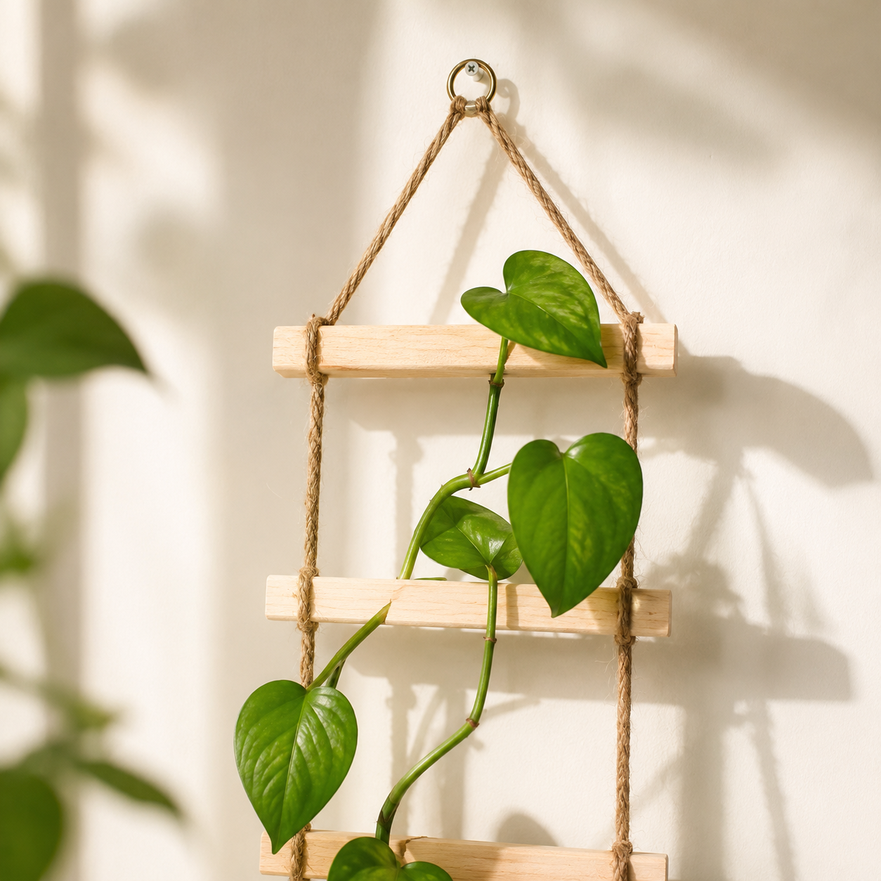 Brown Hanging Iron Trellis for Climbing Plants